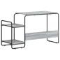 Preview: Schreibtisch mit Stauraum Sonoma-Grau 131,5 x 50 x 75,5 cm