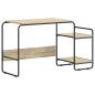 Preview: Schreibtisch mit Stauraum Sonoma-Eiche 131,5 x 50 x 75,5 cm