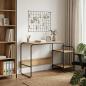 Preview: ARDEBO.de - Schreibtisch mit Stauraum Artisan-Eiche 131,5 x 50 x 75,5 cm
