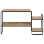 Preview: Schreibtisch mit Stauraum Artisan-Eiche 131,5 x 50 x 75,5 cm