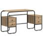 Preview: Schreibtisch mit Stauraum Artisan-Eiche 145 x 50 x 75 cm