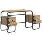 Preview: Schreibtisch mit Stauraum Artisan-Eiche 145 x 50 x 75 cm