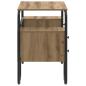 Preview: Schreibtisch mit Stauraum Artisan-Eiche 145 x 50 x 75 cm