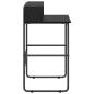 Preview: Schreibtisch mit Stauraum Schwarz Eichen-Optik 80 x 50 x 91 cm