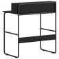 Preview: Schreibtisch mit Stauraum Schwarz Eichen-Optik 80 x 50 x 91 cm