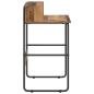 Preview: Schreibtisch mit Stauraum Altholz 80 x 50 x 91 cm