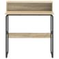 Preview: Schreibtisch mit Stauraum Sonoma-Eiche 80 x 50 x 91 cm