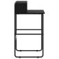 Preview: Schreibtisch mit Stauraum Schwarz Eichen-Optik 60 x 50 x 91 cm