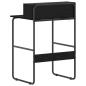 Preview: Schreibtisch mit Stauraum Schwarz Eichen-Optik 60 x 50 x 91 cm