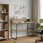 Preview: ARDEBO.de - Schreibtisch mit Stauraum Sonoma-Eiche 100 x 50 x 91 cm