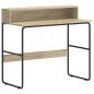 Preview: Schreibtisch mit Stauraum Sonoma-Eiche 100 x 50 x 91 cm