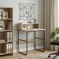 Preview: ARDEBO.de - Schreibtisch mit Stauraum Sonoma-Eiche 60 x 50 x 91 cm