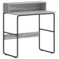 Preview: Schreibtisch mit Stauraum Sonoma-Grau 80 x 50 x 91 cm