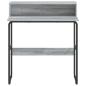 Preview: Schreibtisch mit Stauraum Sonoma-Grau 80 x 50 x 91 cm