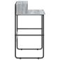 Preview: Schreibtisch mit Stauraum Sonoma-Grau 80 x 50 x 91 cm