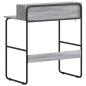 Preview: Schreibtisch mit Stauraum Sonoma-Grau 80 x 50 x 91 cm