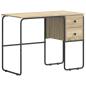 Preview: Schreibtisch mit Stauraum Sonoma-Eiche 100 x 50 x 75 cm