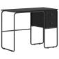 Preview: Schreibtisch mit Stauraum Schwarz Eichen-Optik 100 x 50 x 75 cm