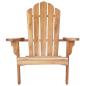 Preview: Garten-Adirondack-Stuhl Natur Massivholz Teak