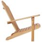 Preview: Garten-Adirondack-Stuhl Natur Massivholz Teak