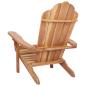 Preview: Garten-Adirondack-Stuhl Natur Massivholz Teak