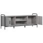 Preview: TV-Schrank 133 x 33 x 50 cm Sonoma-Grau Holzwerkstoff
