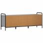 Preview: TV-Schrank 133 x 33 x 50 cm Sonoma-Grau Holzwerkstoff