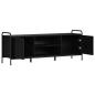 Preview: TV-Schrank 133 x 33 x 50 cm Schwarz Eichen-Optik Holzwerkstoff