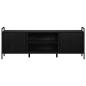 Preview: TV-Schrank 133 x 33 x 50 cm Schwarz Eichen-Optik Holzwerkstoff