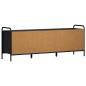 Preview: TV-Schrank 133 x 33 x 50 cm Schwarz Eichen-Optik Holzwerkstoff