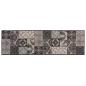 Preview: ARDEBO.de - Küchen Teppich Schwarzes Mosaik 150 x 45 cm 100% Polyamid