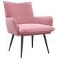 Preview: ARDEBO.de - Sessel Rosa Samt