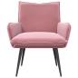 Preview: Sessel Rosa Samt