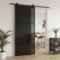 Preview: ARDEBO.de - Schiebetür 90 x 205 cm Verbautes Glas und Aluminium
