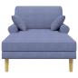 Preview: Chaiselongue Jeans blau Stoff