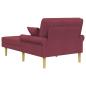 Preview: Chaiselongue Weinrot Stoff