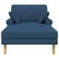 Preview: Chaiselongue Blau Stoff