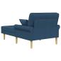 Preview: Chaiselongue Blau Stoff