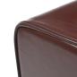 Preview: Bank 110 x 30 x 45 cm Echtes Leder Dunkelbraun