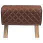 Preview: Bank 60 x 30 x 45 cm Echtes Leder Diamant-Braun