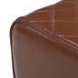 Preview: Bank 60 x 30 x 45 cm Echtes Leder Diamant-Braun
