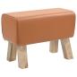 Preview: ARDEBO.de - Bank 60 x 30 x 45 cm Echtes Leder Braun