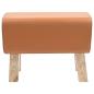 Preview: Bank 60 x 30 x 45 cm Echtes Leder Braun