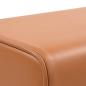 Preview: Bank 60 x 30 x 45 cm Echtes Leder Braun