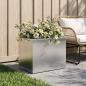 Preview: Garten-Pflanzkübel mit LED Silber 40 × 60 × 40 cm