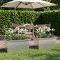 Preview: Garten-Pflanzkübel mit LED 2 stk. Silber 30 × 60 × 30 cm