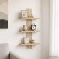 Preview: ARDEBO.de - Wandregal Sonoma-Eiche 30 x 13,5 x 64,5 cm Holzwerkstoff