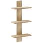 Preview: Wandregal Sonoma-Eiche 30 x 13,5 x 64,5 cm Holzwerkstoff