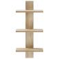 Preview: Wandregal Sonoma-Eiche 30 x 13,5 x 64,5 cm Holzwerkstoff