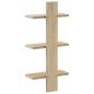 Preview: Wandregal Sonoma-Eiche 30 x 13,5 x 64,5 cm Holzwerkstoff